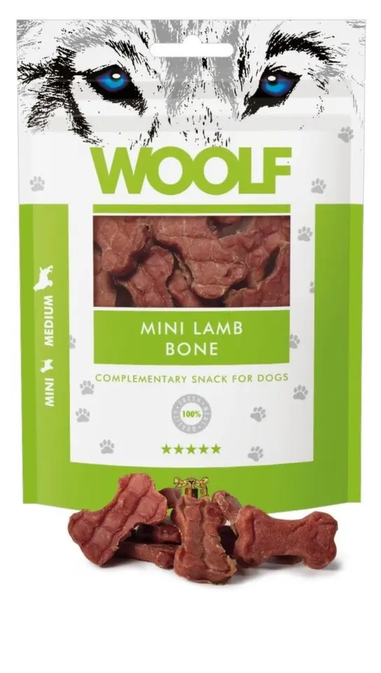 WOOLF Classic poch. Mini Lamb Bone 100g + Množstevní sleva
