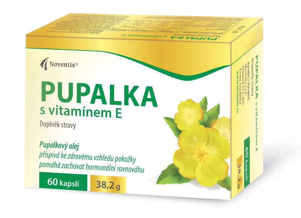 Noventis Pupalka s Vitamínem E 60 kapslí