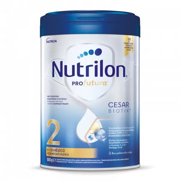 Nutrilon Pokračovací kojenecké mléko Profutura Cesarbiotik 2, 6m+ 800 g