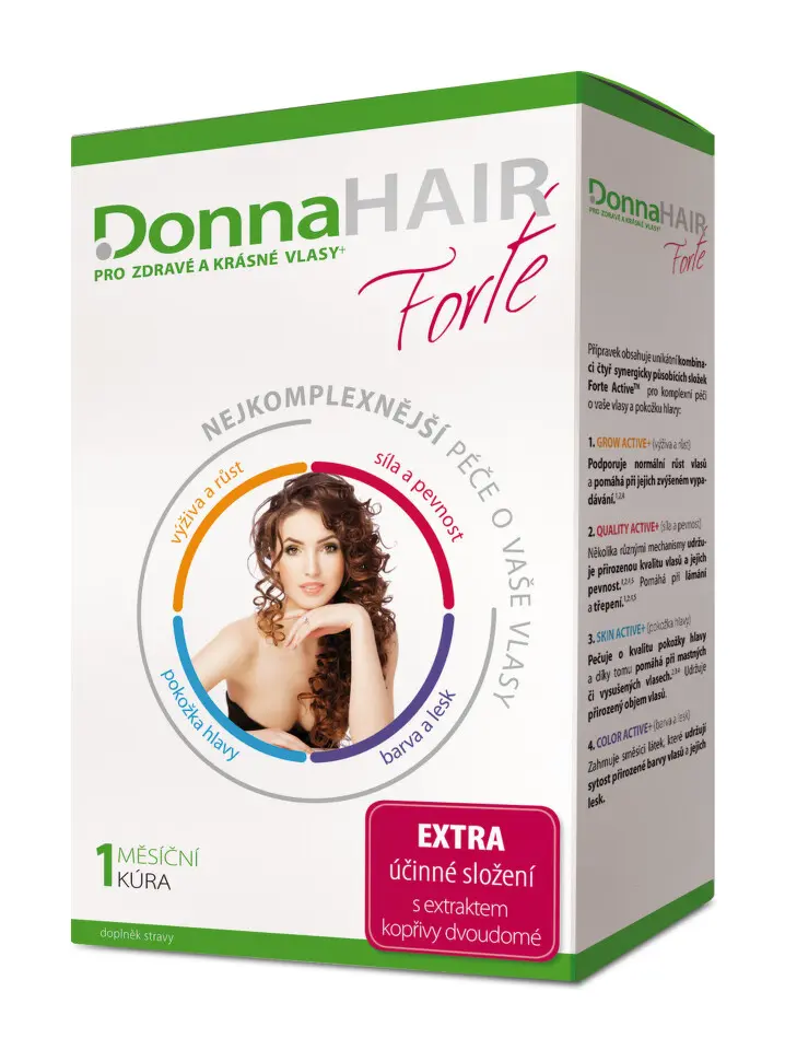 Donna Hair Forte přípravek pro zdravé a krásné vlasy 30 ks