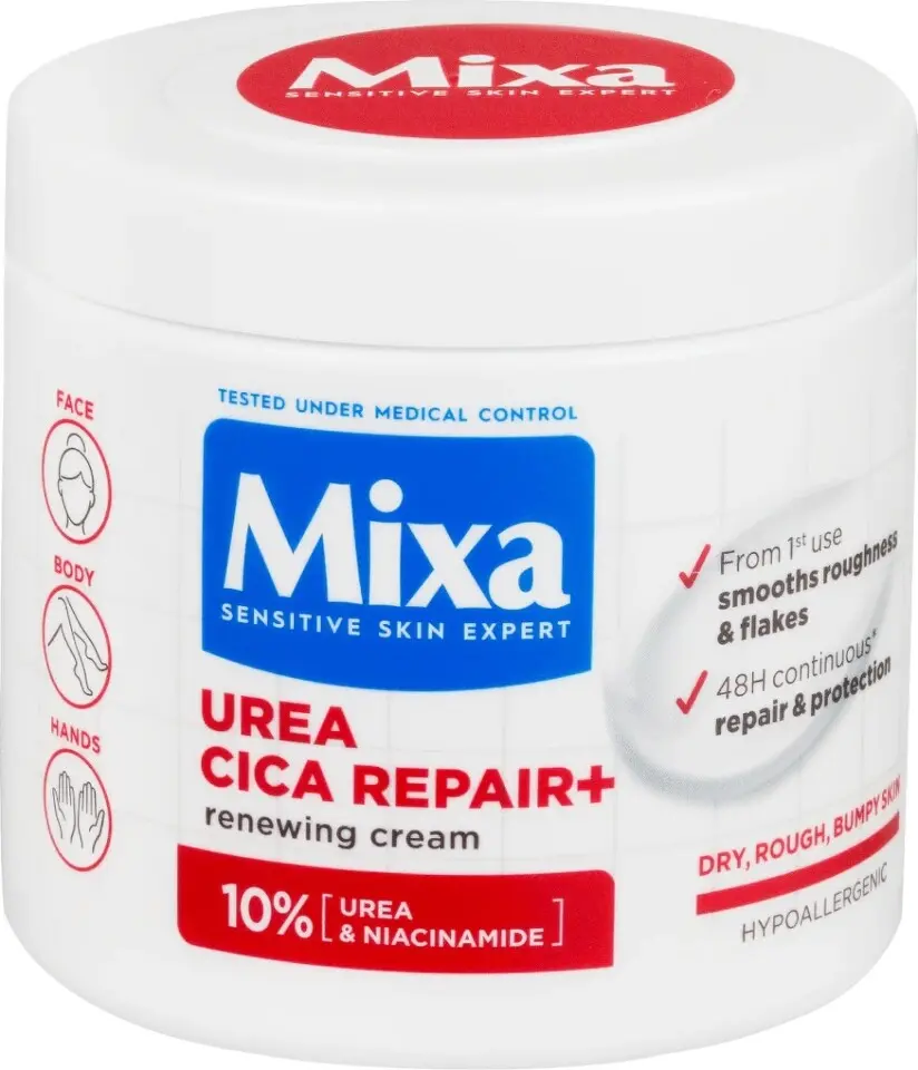 Mixa Tělový krém s ureou a niacinamidem 400 ml