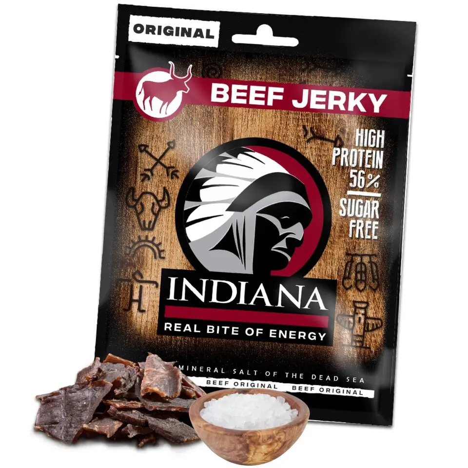 Indiana Jerky sušené maso 90 g - Hovězí
