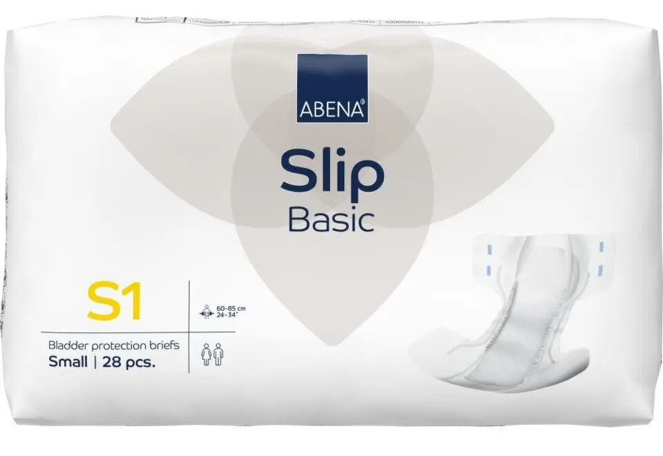 ABENA SLIP BASIC S1 KALHOTKY ABSORPČNÍ, BOKY 60-85CM, 1500ML, 28KS