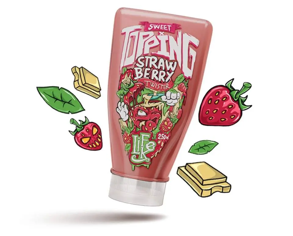 LifeLike Sweet Topping Twister 250 g strawberry