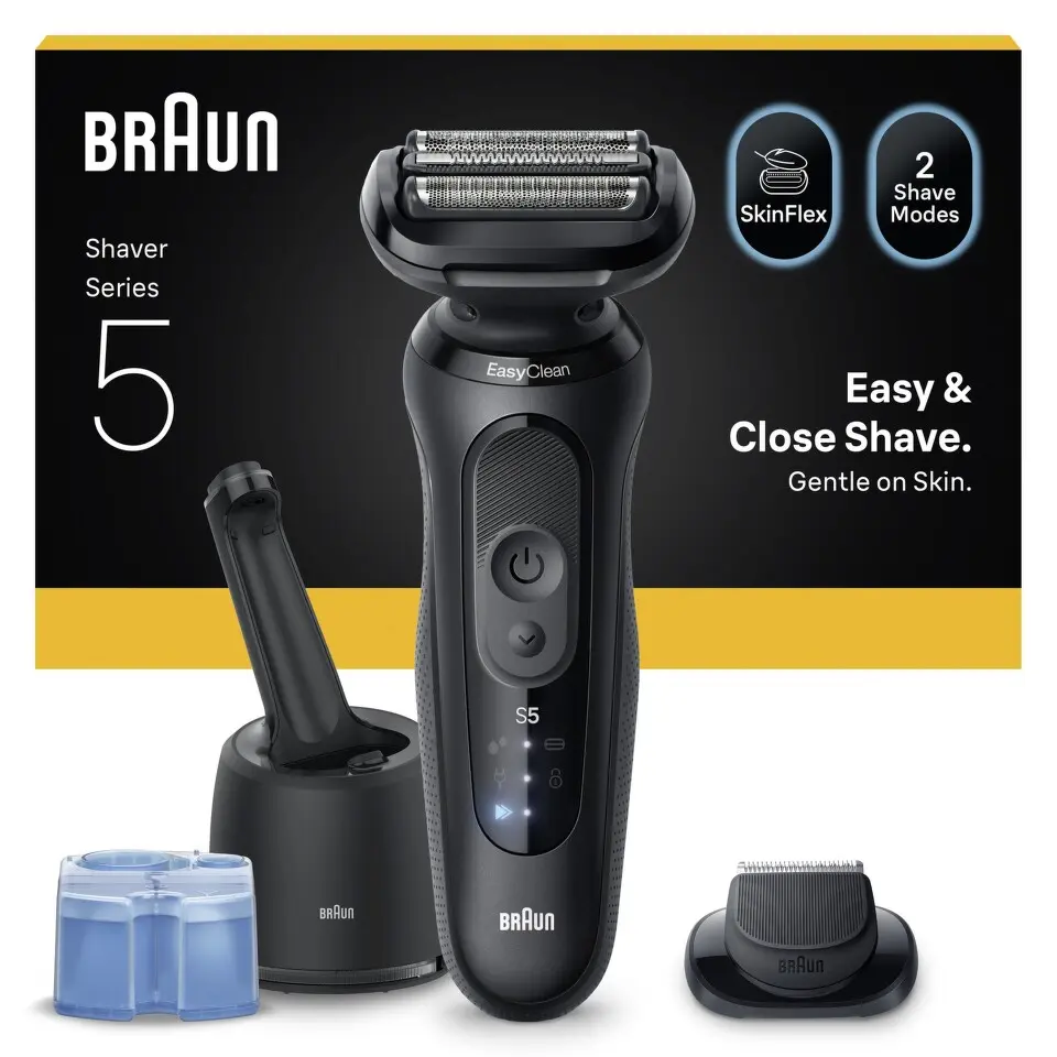 Braun Elektrický holicí strojek Series 5 + stanice SmartCare 52-N7200CC