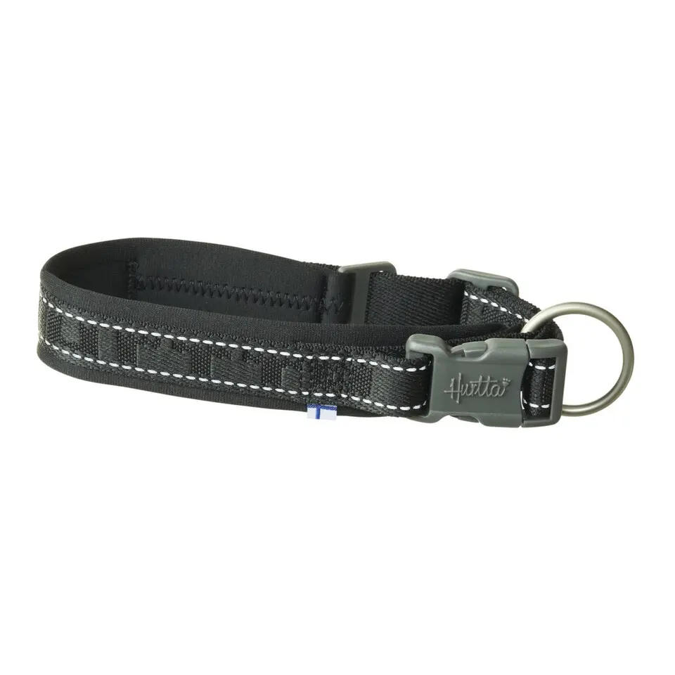 Obojek Hurtta Casual ECO černý 20-30cm