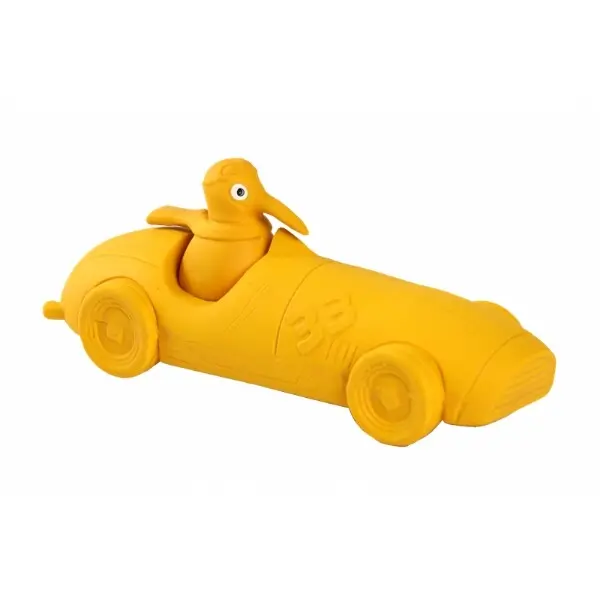Hračka pes CIGAR latex,pískací,oranžová 19cm Kiwi