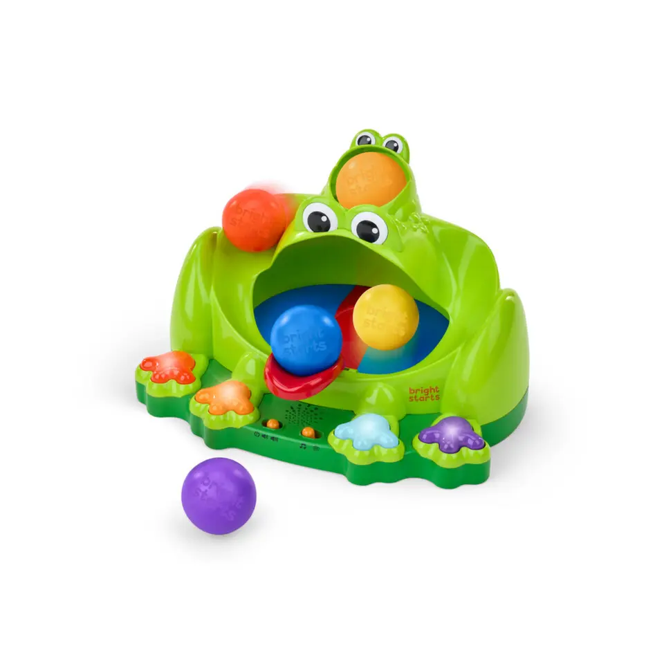 BRIGHT STARTS Hračka interaktivní Poppin Ball Frog? 6m+