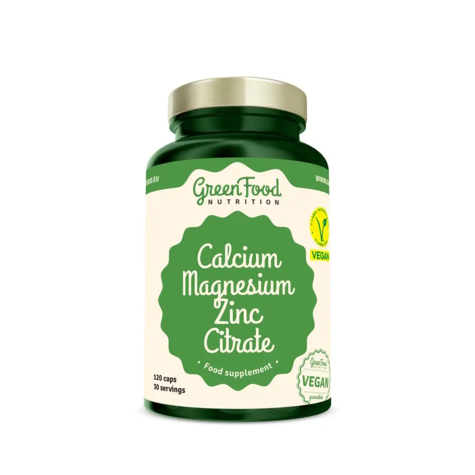 GreenFood Calcium Magnesium Zinc Citrate cps.120
