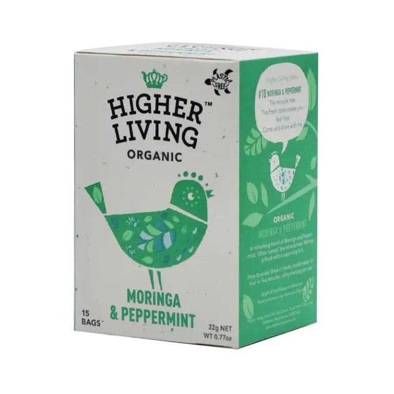 Higher Living byl.čaj Máta s moringou BIO 15x1.46g