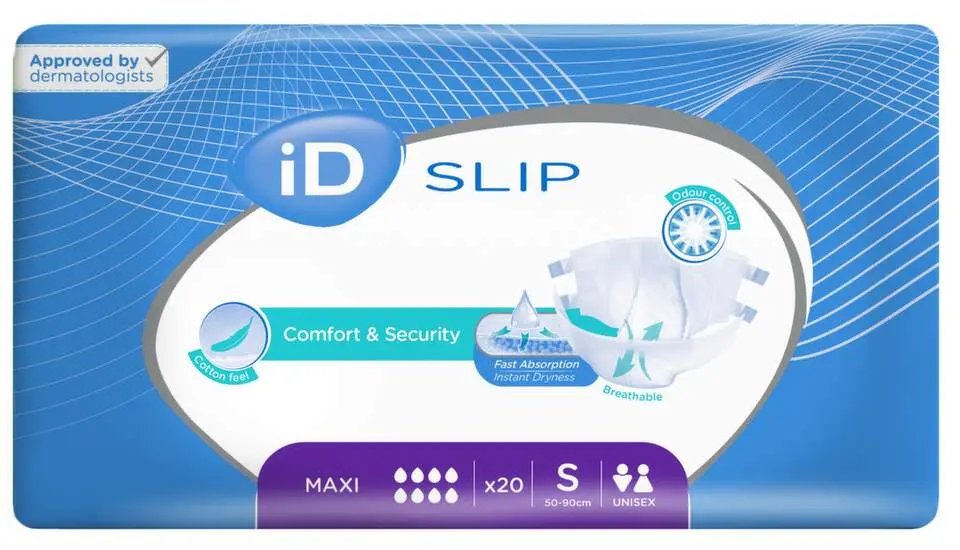 KALHOTKY ABSORPČNÍ ID SLIP SMALL-MAXI BOKY 50-90CM,2530ML,PRODYŠNÉ,20KS
