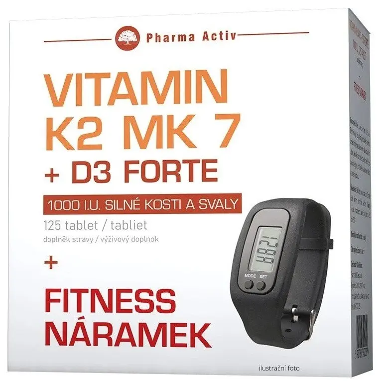 Vitamín K2 MK 7 + D3 Forte tbl.125 + Fitness nár.