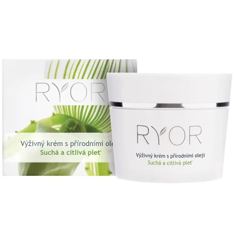 Ryor Výživný krém s přírodními oleji 50 ml pro suchou a citlivou pleť