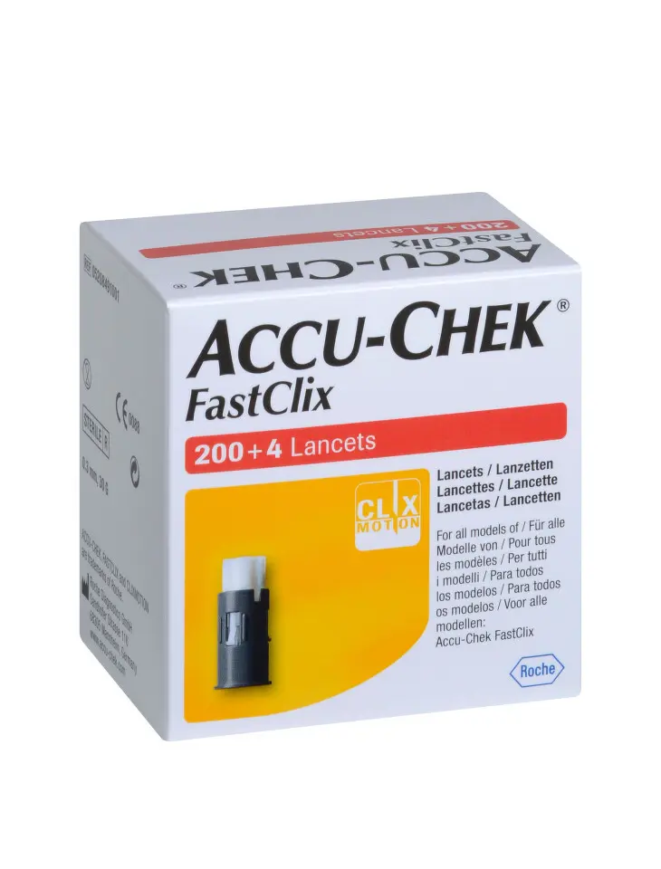 ACCU-CHEK Fastclix lancets 204 kusů