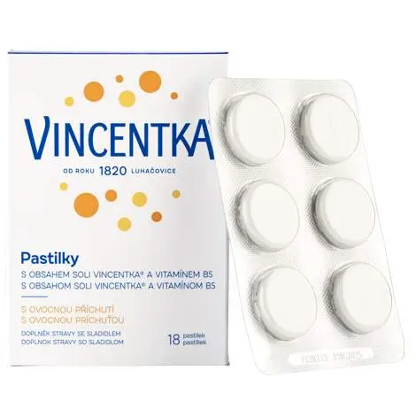Vincentka Pastilky ovocné 18 ks