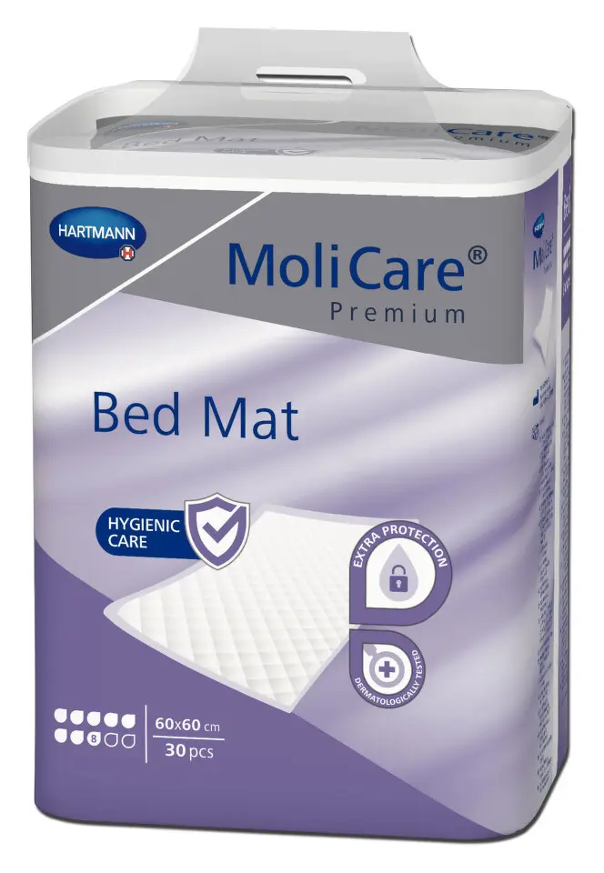 MoliCare Bed Mat 8 kapek savé podložky 60 x 60 cm 30 ks