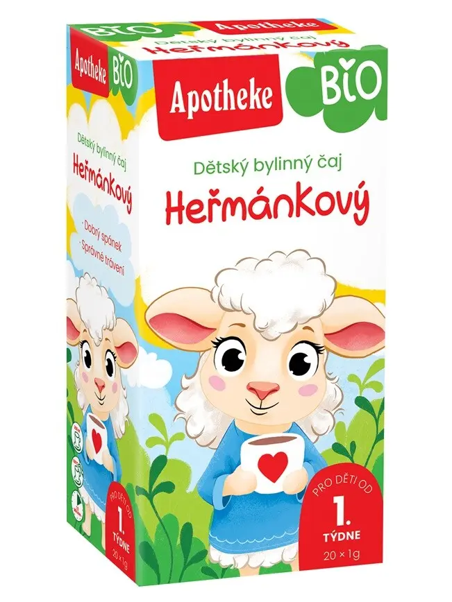Apotheke DĚTSKÝ ČAJ BIO Heřmánkový 20 x 1 g