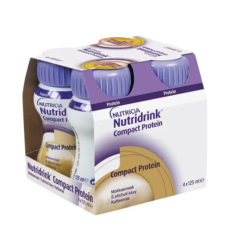 NUTRIDRINK COMPACT PROTEIN S PŘÍCHUTÍ KÁVY POR SOL 4X125ML