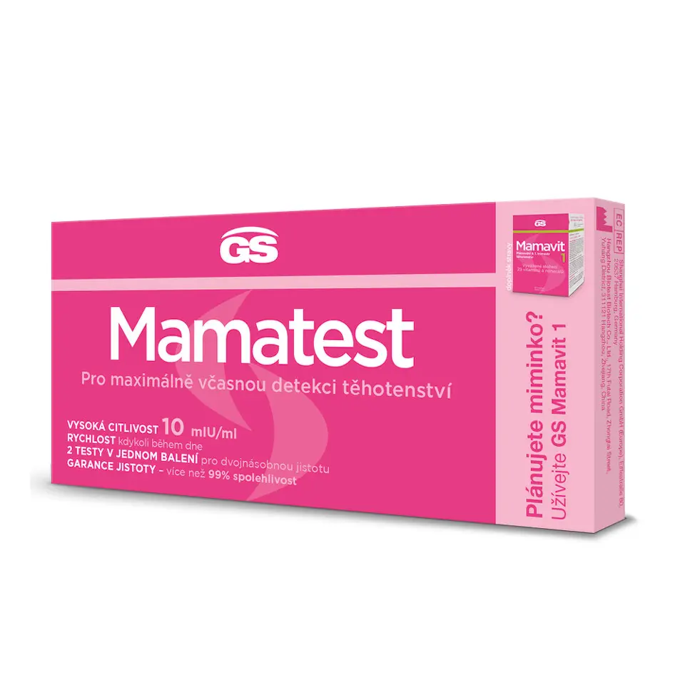 GS Mamatest 10 těhotenský test 2 ks