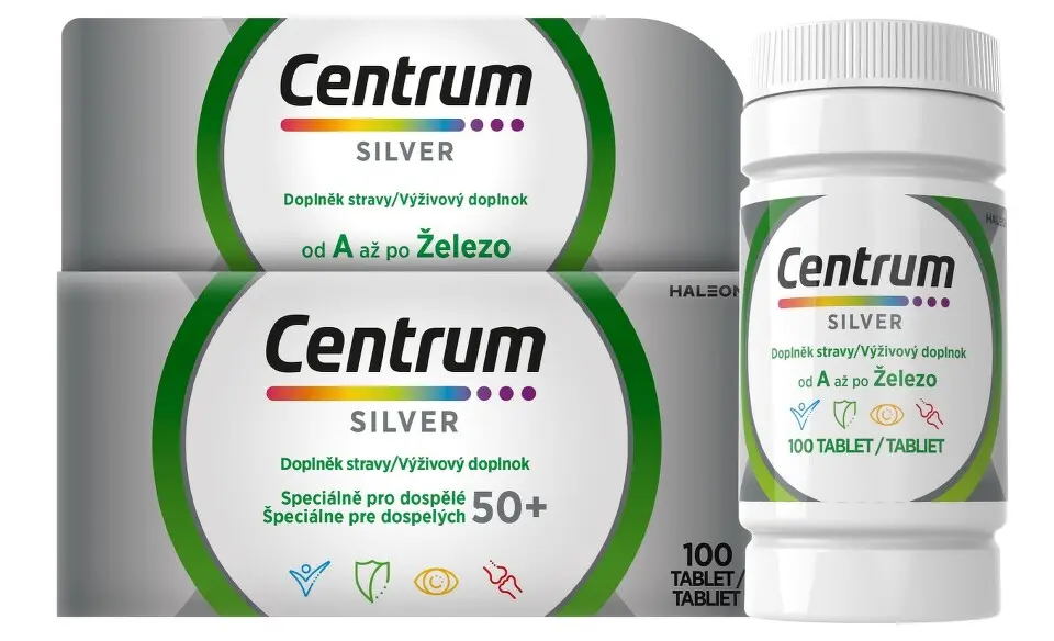 Centrum multivitamín SILVER 50+ 100 tablet