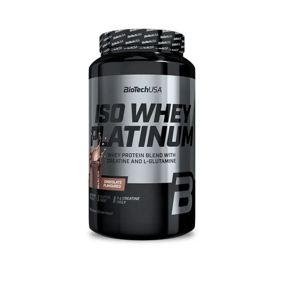 BiotechUSA Iso whey platinum 908 g - čokoláda
