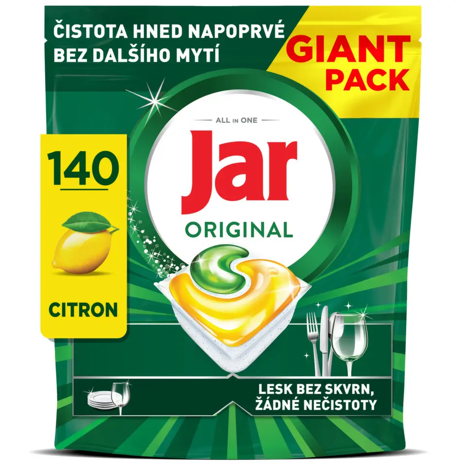 Tablety do myčky Jar - citron, 140 ks