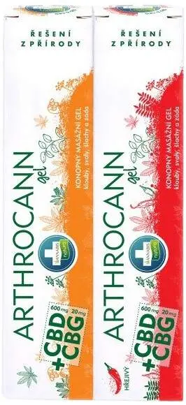 Annabis Arthrocann CBD gel+hřejivý CBD gel 2x75ml