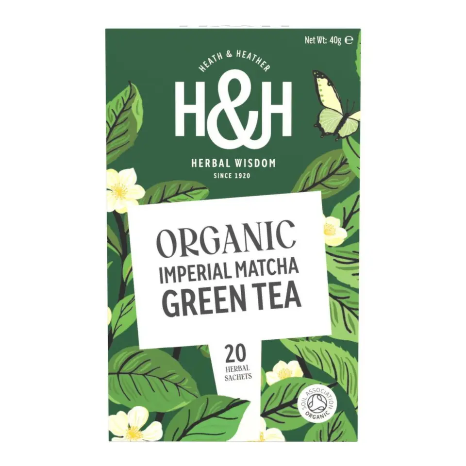 H&H Zelený čaj s matchou BIO 20x2g