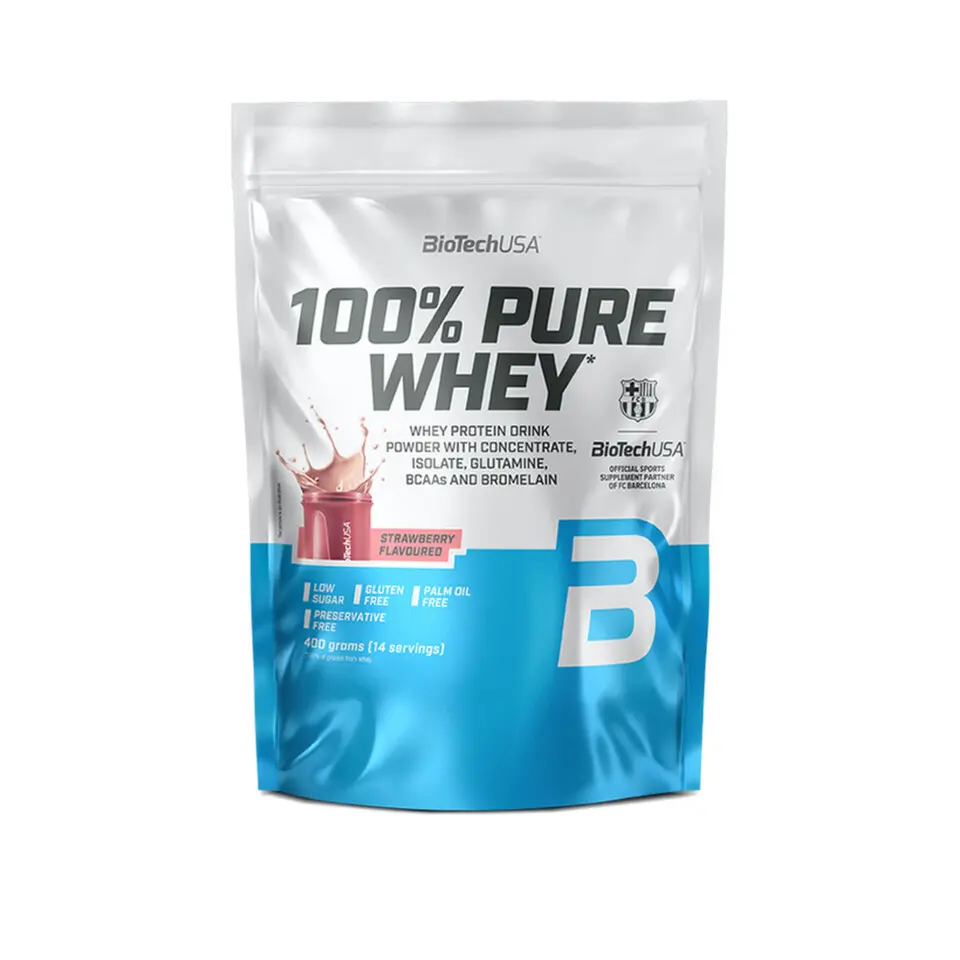 BioTech 100% Pure Whey Jahoda 400 g