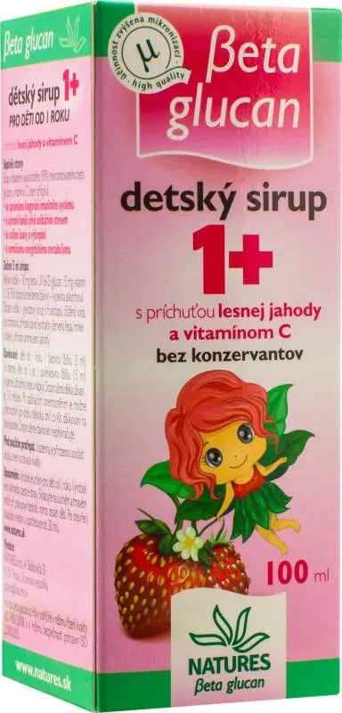 Natures Beta Glucan Dětský sirup 1+ 100 ml