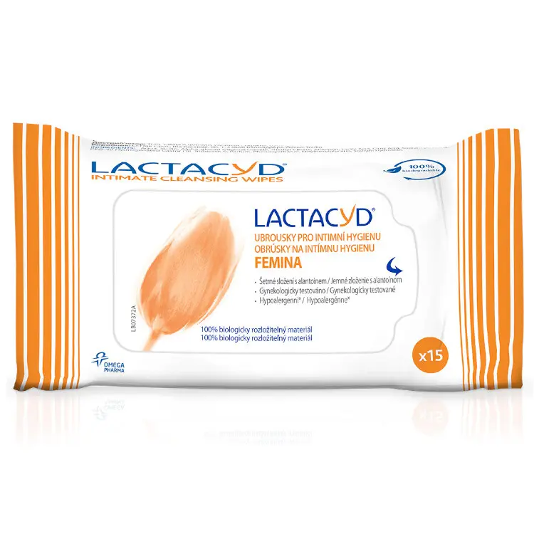LACTACYD Ubrousky pro intimní hygienu Femina 15 kusů