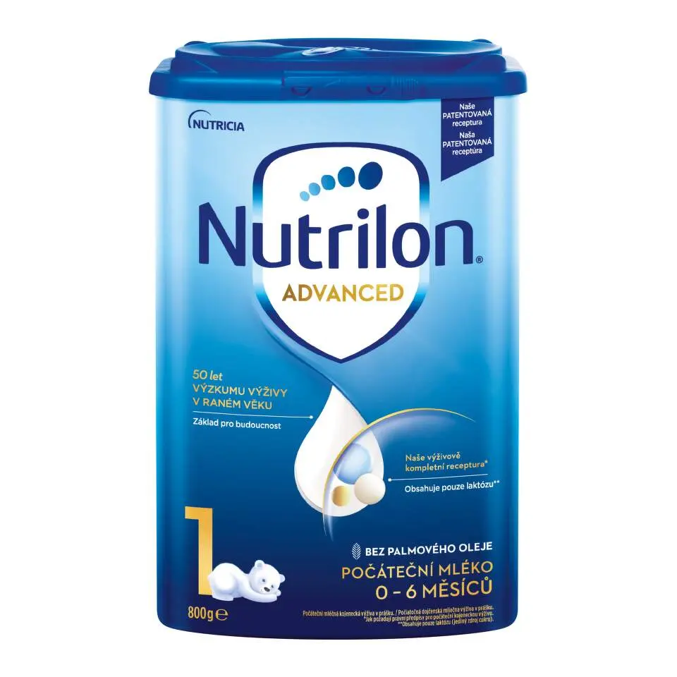 Nutrilon Advanced Počáteční kojenecké mléko 1, 0m+ 800 g