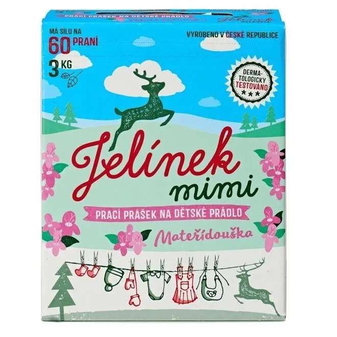 Jelen Jelínek mimi Prací prášek Mateřídouška 3 kg 60 PD