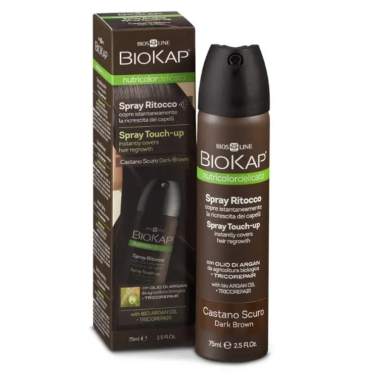 BIOKAP Spray Touch Up krycí sprej Hnědý tmavý 75ml