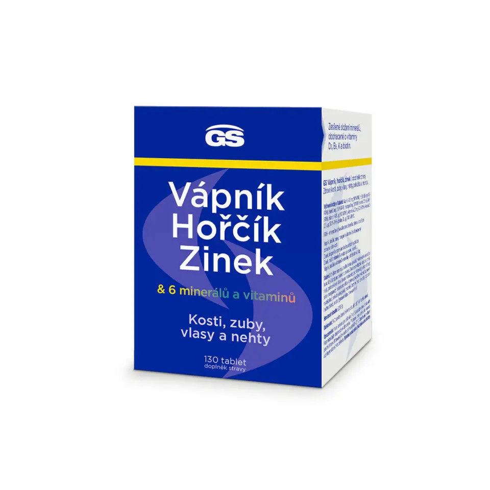 GS Vápník Hořčík Zinek 130 tablet