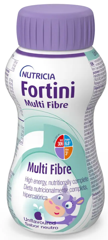 FORTINI PRO DĚTI S VLÁKNINOU, NEUTRAL POR SOL 1X200ML