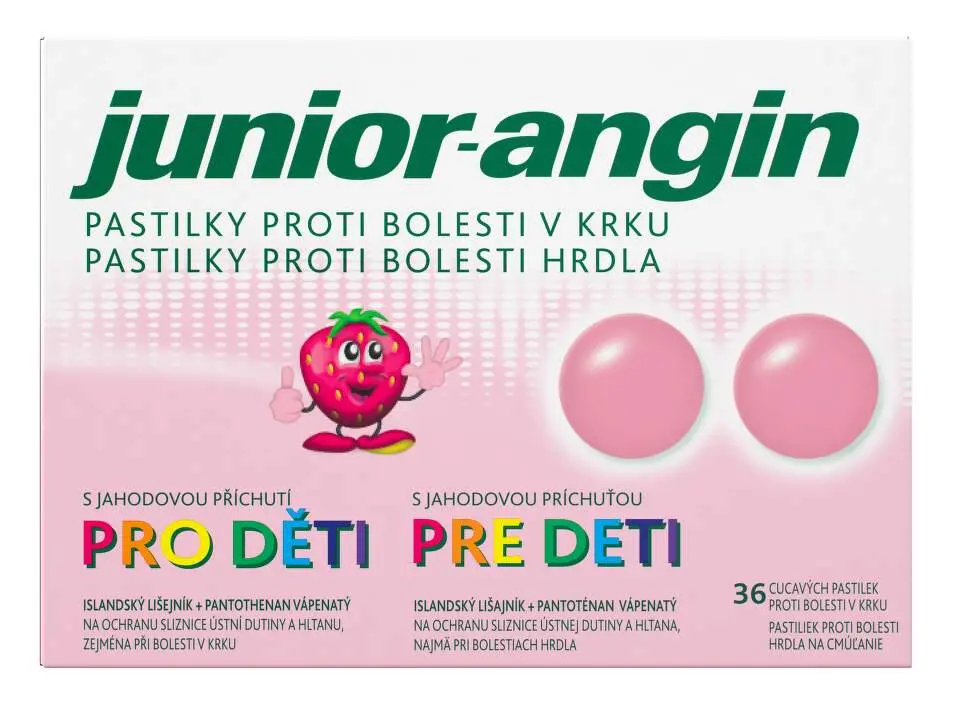 Junior-angin pastilky pro děti 36ks