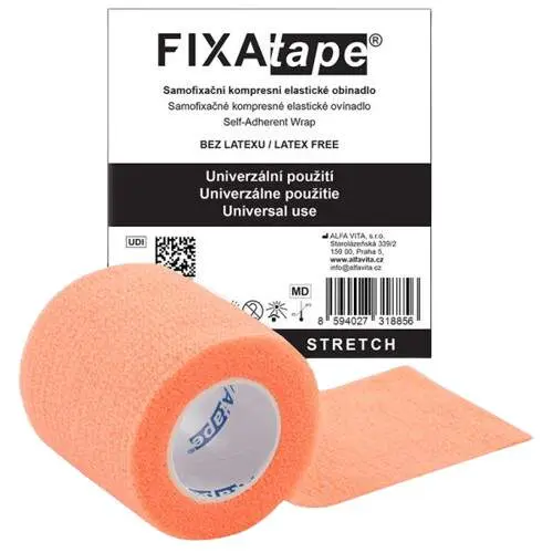 FIXAtape STRETCH samofix.obin.5x450cm fluor.orange