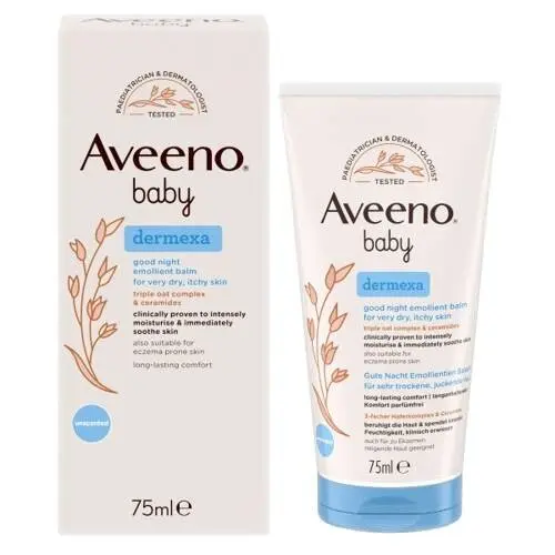 AVEENO Baby dermexa emolienční balzám na dobrou noc 75 ml