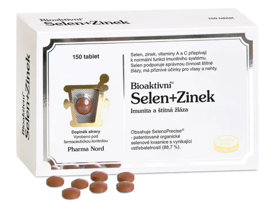 Pharma Nord Bioaktivní Selen+Zinek tbl.150