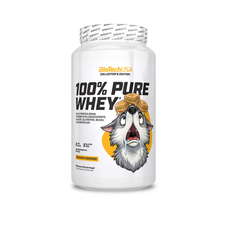 BioTech USA 100% Pure Whey 900 g - limitovaná edice baklava