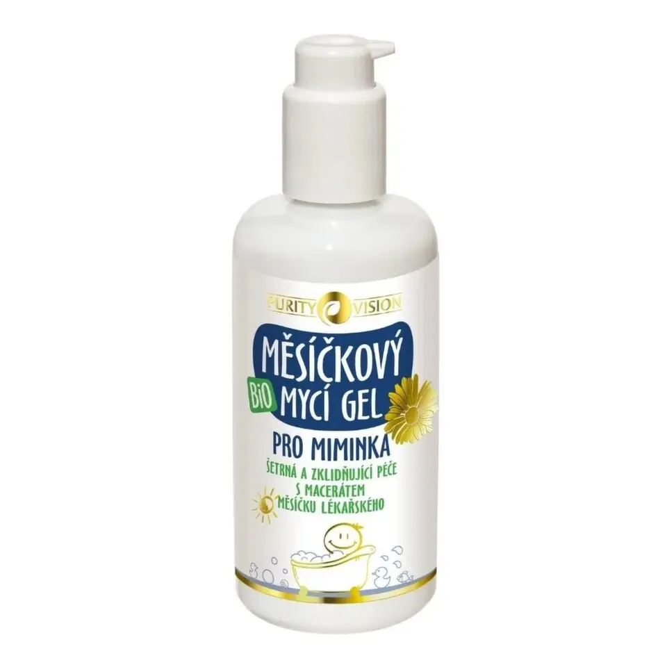 Purity Vision Bio Měsíčkový mycí gel pro miminka 200 ml