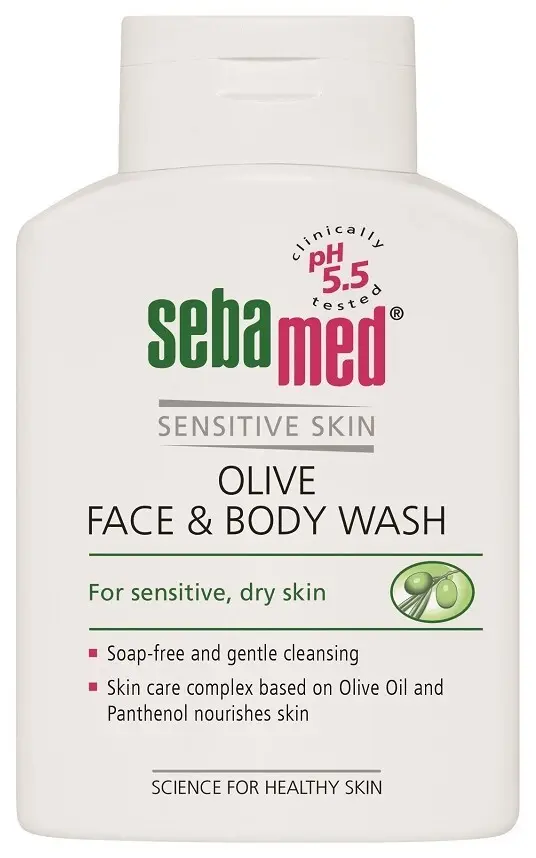 SEBAMED Mycí emulze obličej a tělo olivová 200ml
