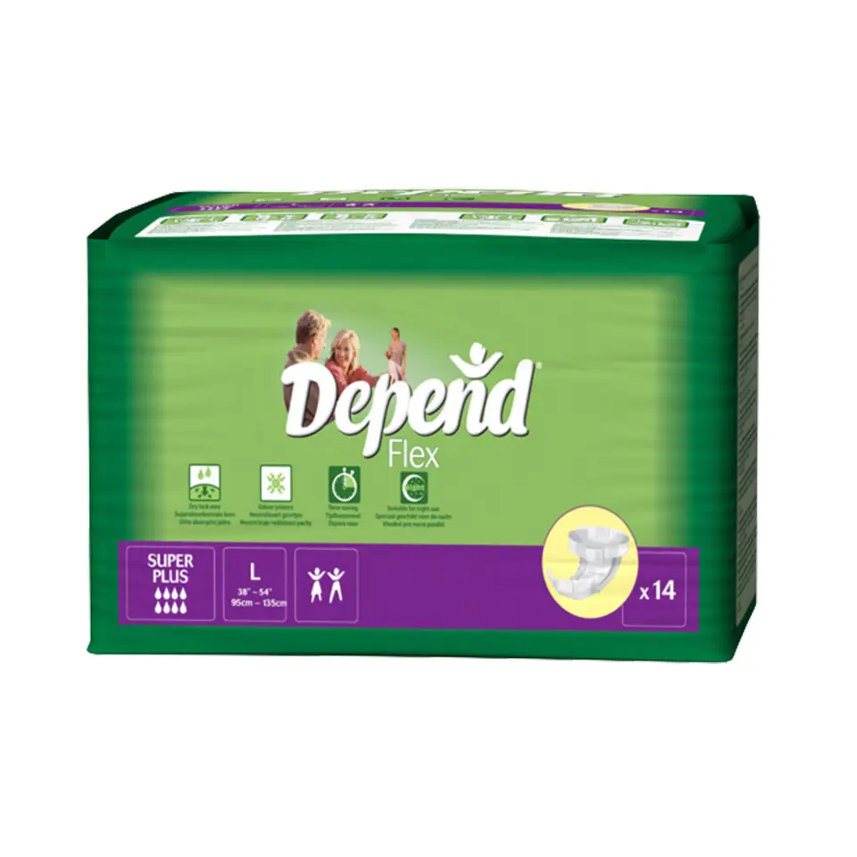 Depend Flex Super Plus inkontinenční kalhotky vel.L 14ks
