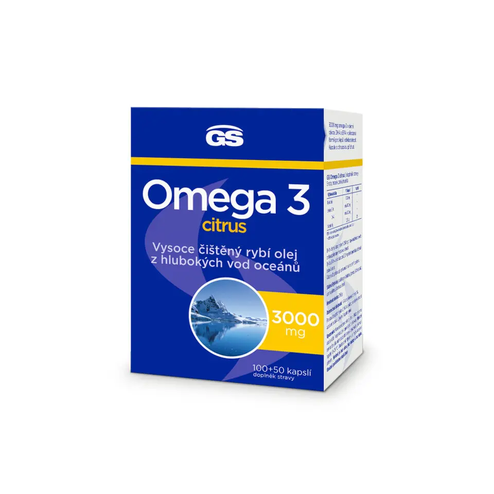 GS Omega 3 Citrus cps.100+50 - balení 2 ks