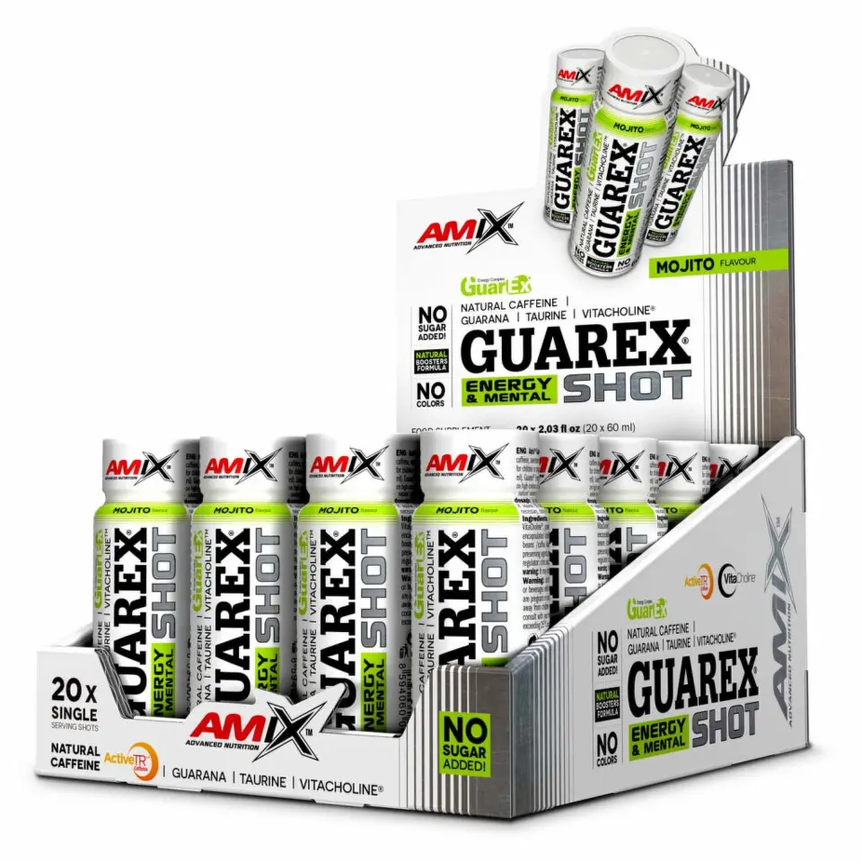 Amix Guarex Energy & Mental Shot BOX 20 x 60 ml mojito