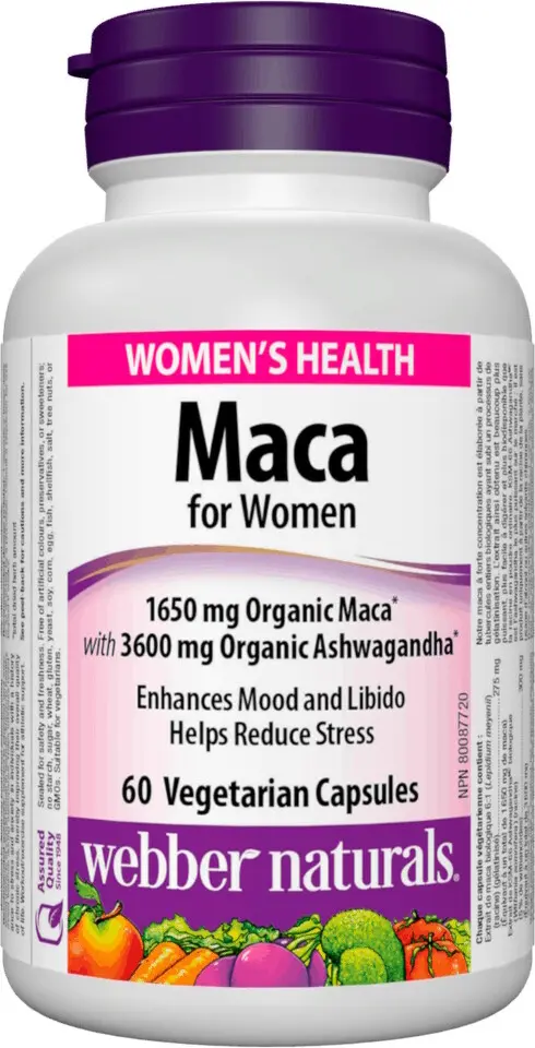 Webber Naturals Maca for Women 60 cps