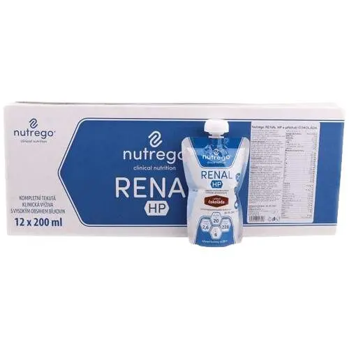 NUTREGO RENAL HP S PŘÍCHUTÍ ČOKOLÁDA POR SOL 12X200ML