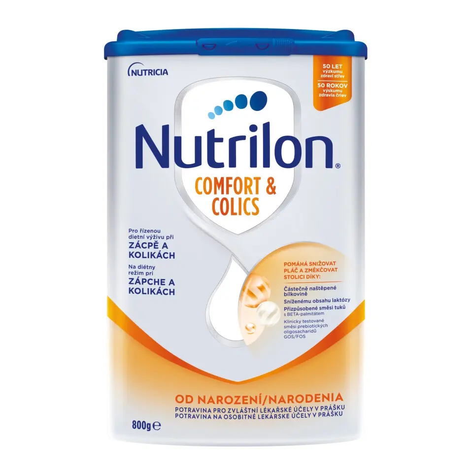 Nutrilon Počáteční kojenecké mléko Comfort & Colics 1, 0m 800 g