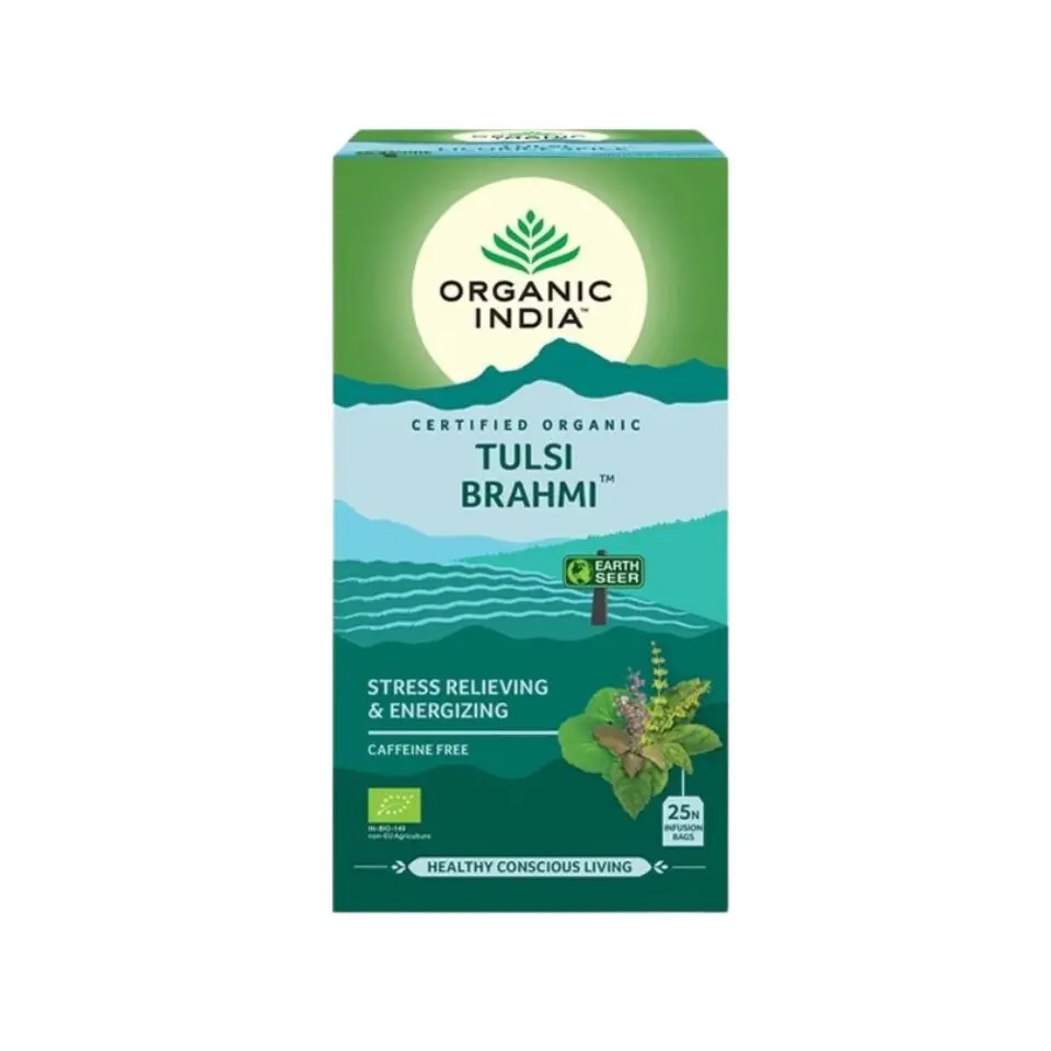 Čaj Tulsi Brahmi BIO, 25 sáčků